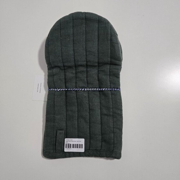 Linen Tales Forest Green Linen Oven Mitt‎ - Picture 3 of 4